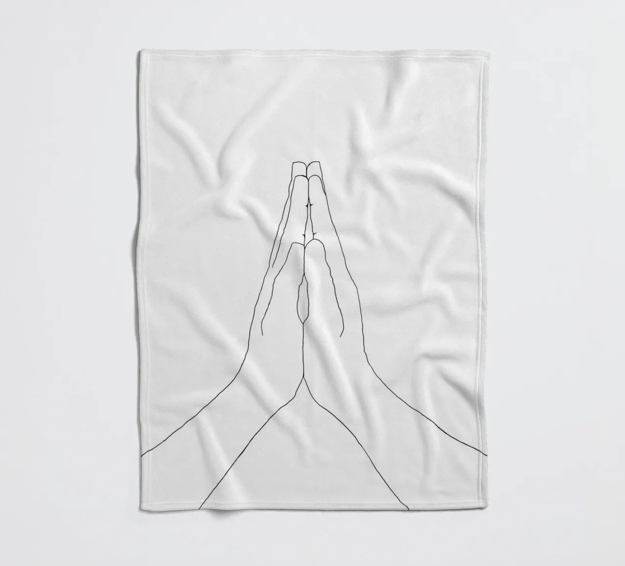 Gebetshände Eins Fleecedecke von Studio B