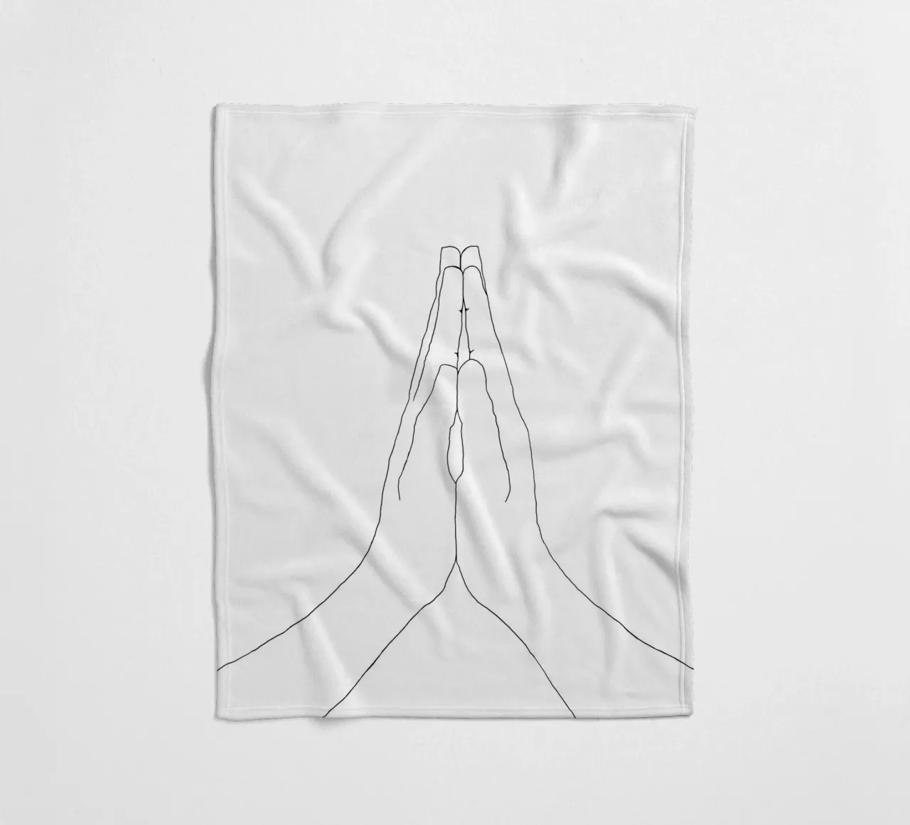 Gebetshände Eins Fleecedecke von Studio B