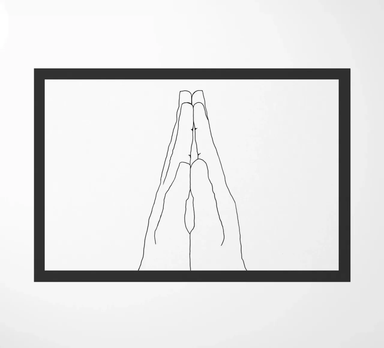 Prayer Hands One doormat by Studio B