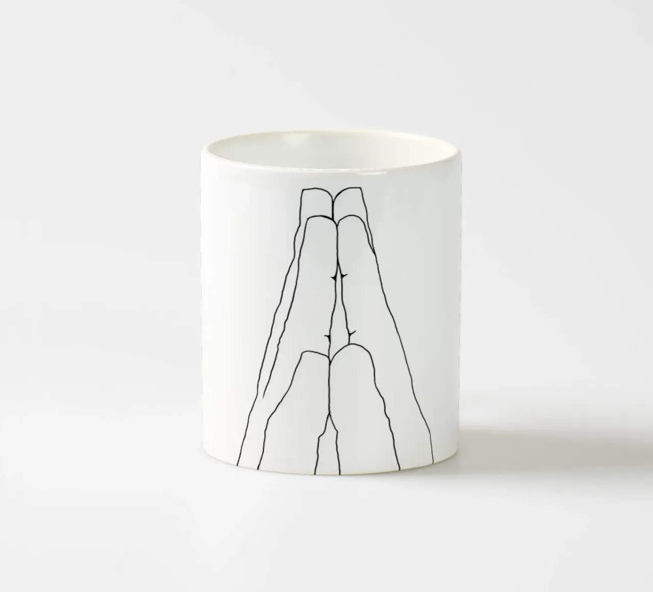 Mani di preghiera Uno tazza in ceramica da Studio B
