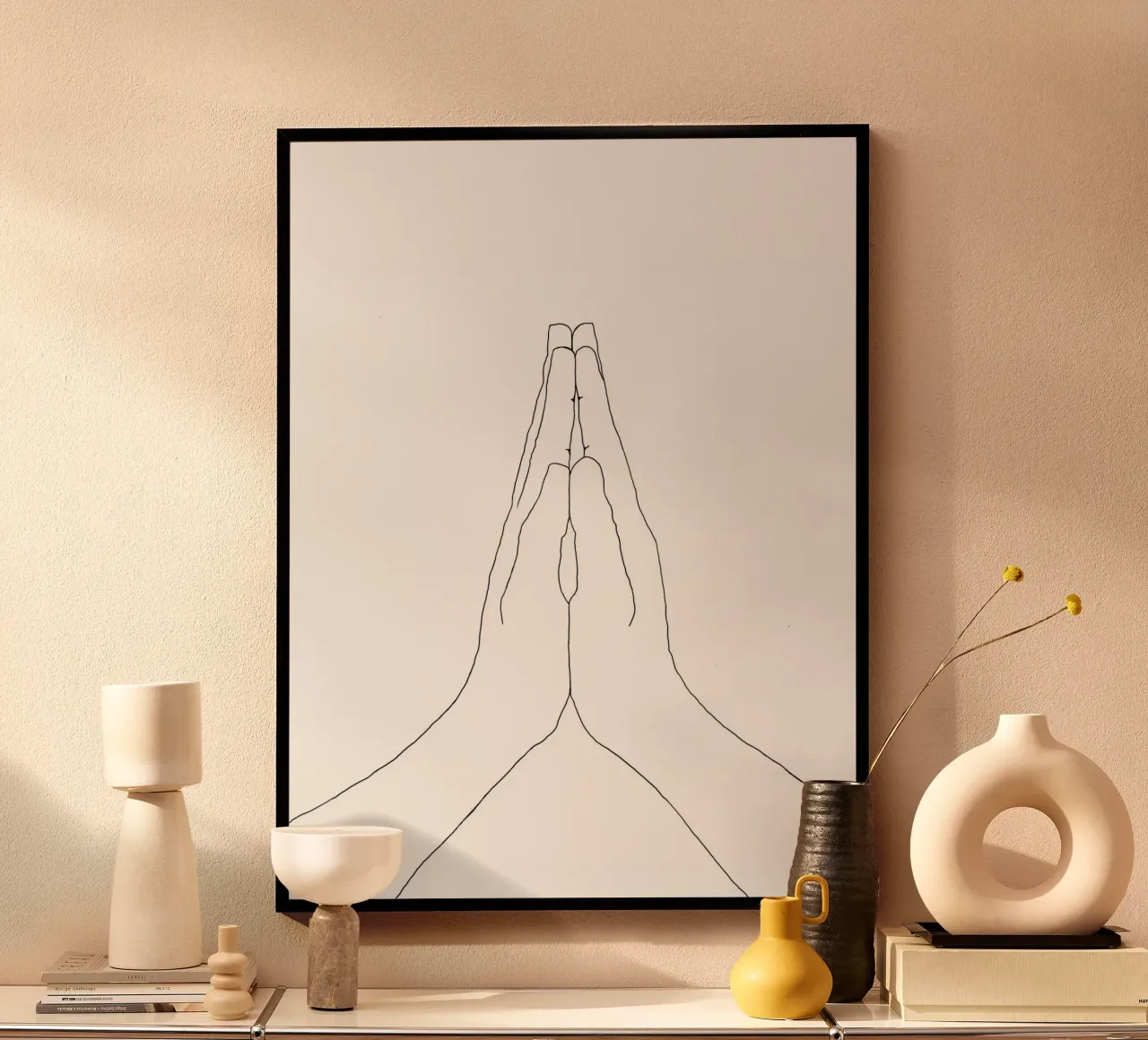 Gebetshände Eins Poster von Studio B