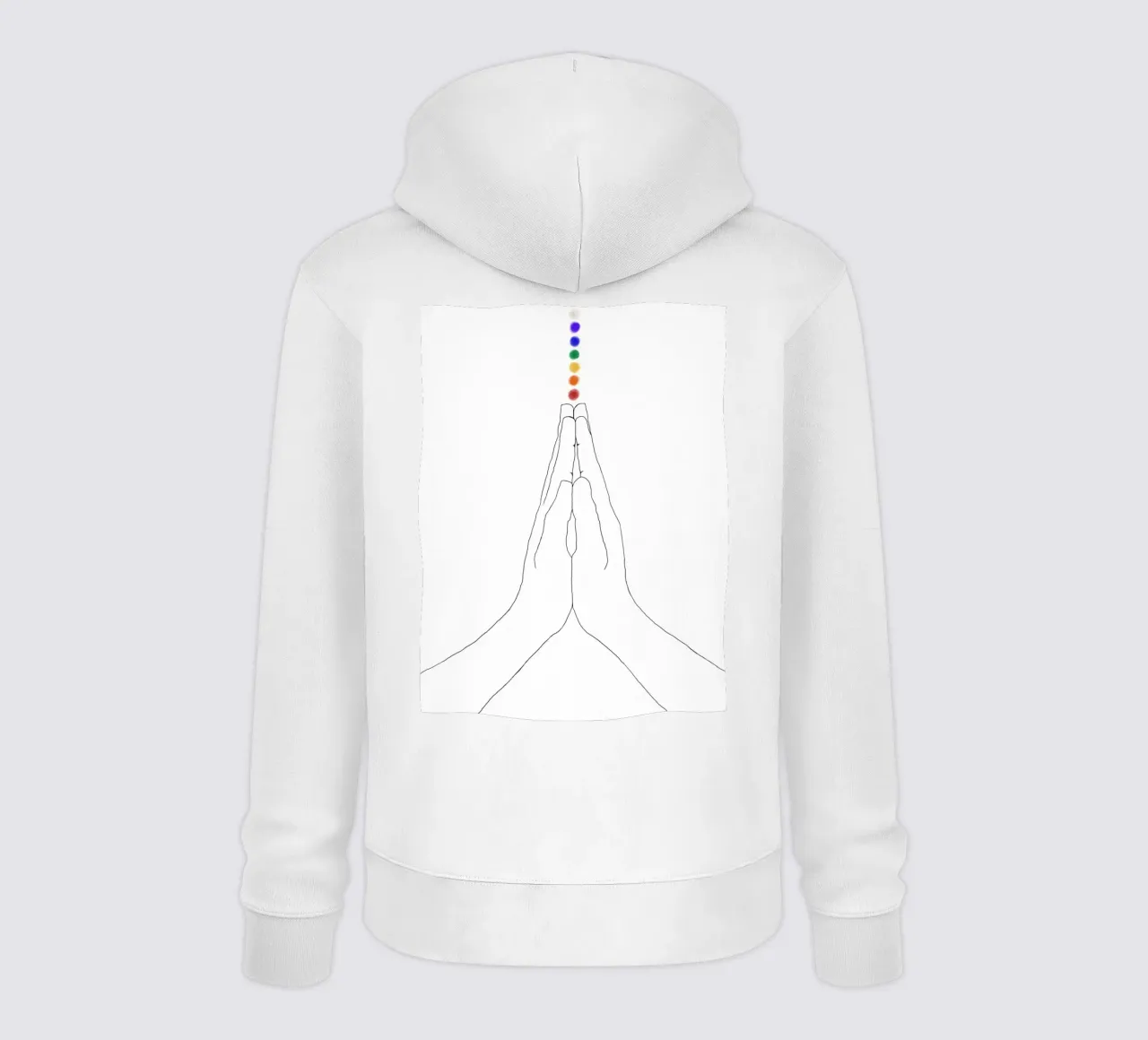 Mani di preghiera - I chakra felpa con cappuccio da Studio B