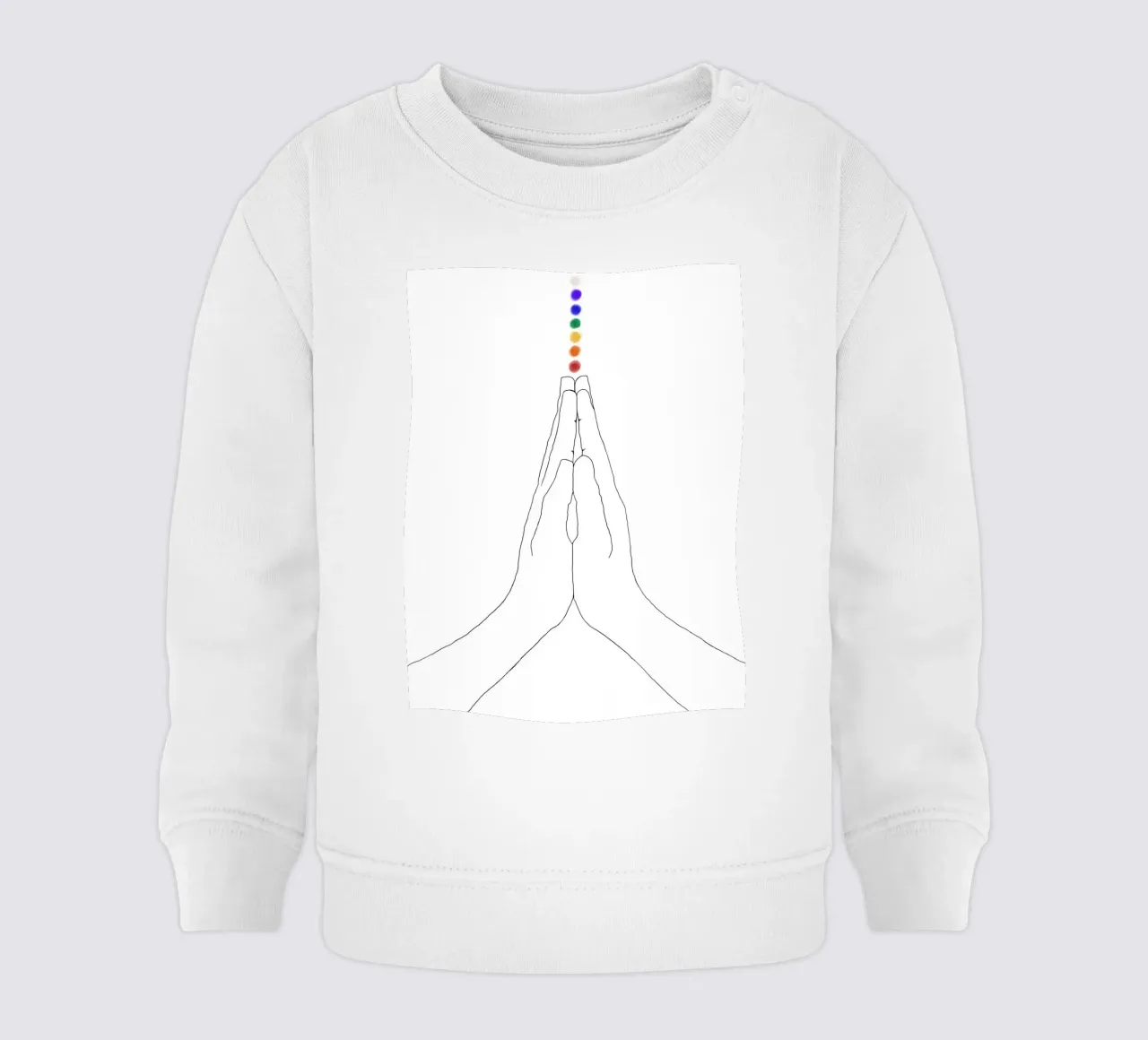 Mani di preghiera - I chakra felpa neonato da Studio B