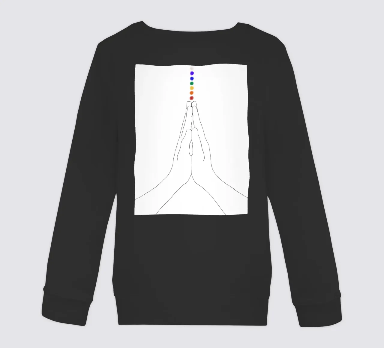 Mani di preghiera - I chakra felpa bambino da Studio B