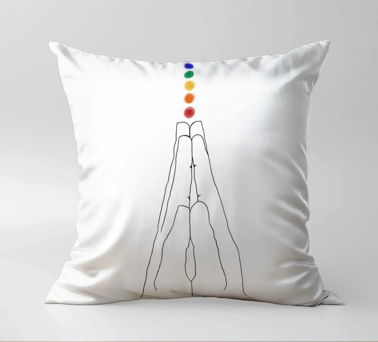 Mani di preghiera - I chakra cuscino da Studio B