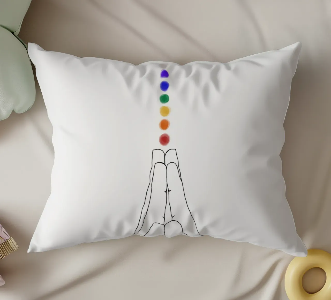 Mani di preghiera - I chakra cuscino da Studio B