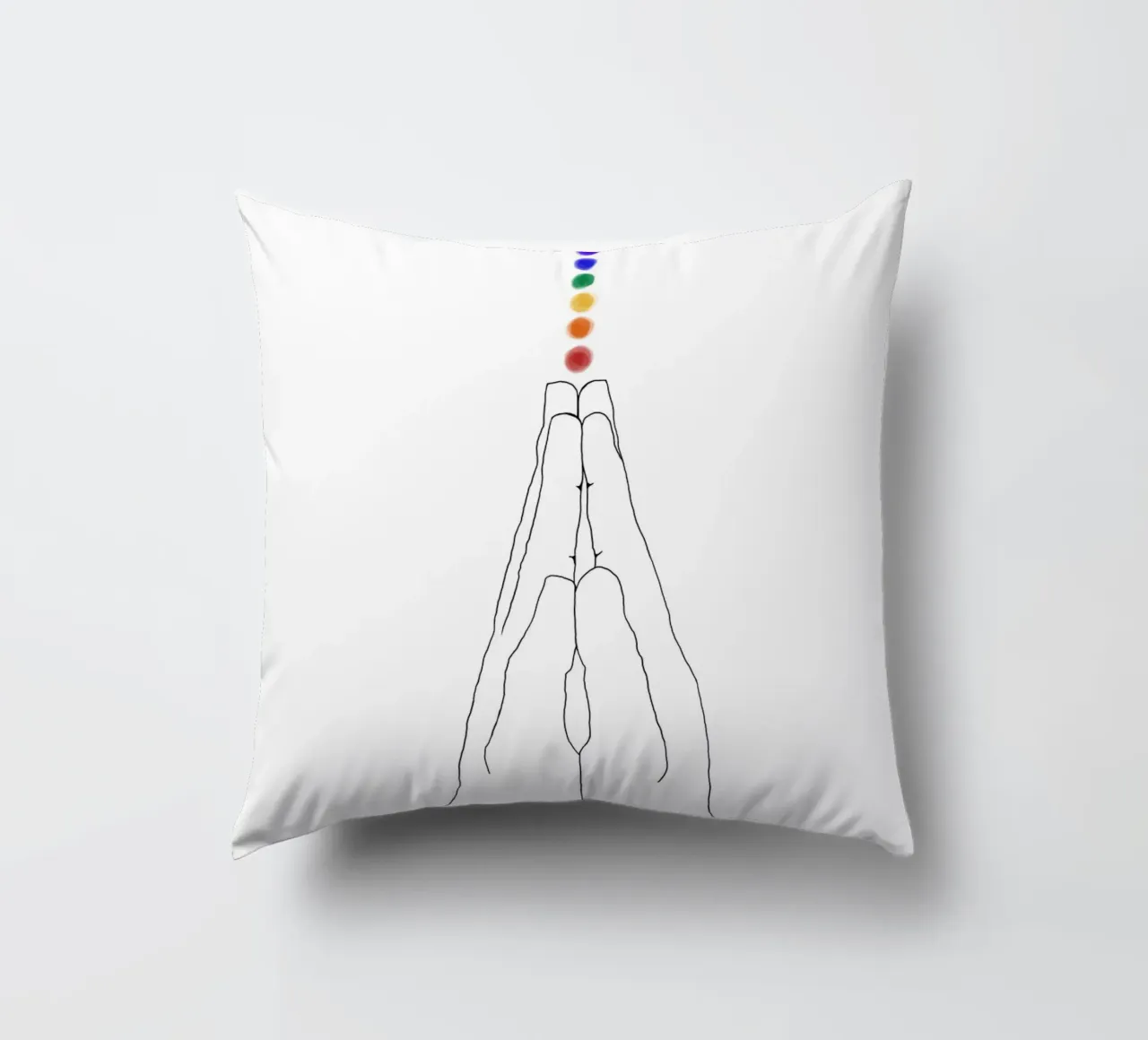 Mani di preghiera - I chakra cuscino da Studio B