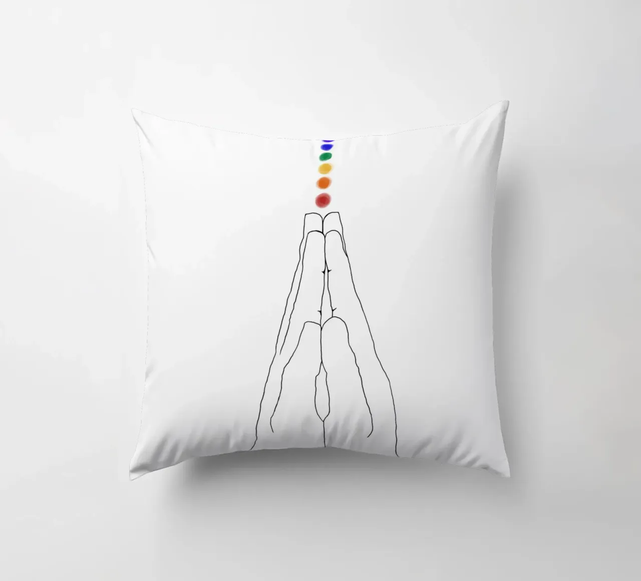 Mani di preghiera - I chakra cuscino da Studio B