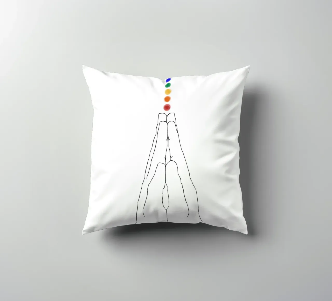 Mani di preghiera - I chakra cuscino da Studio B