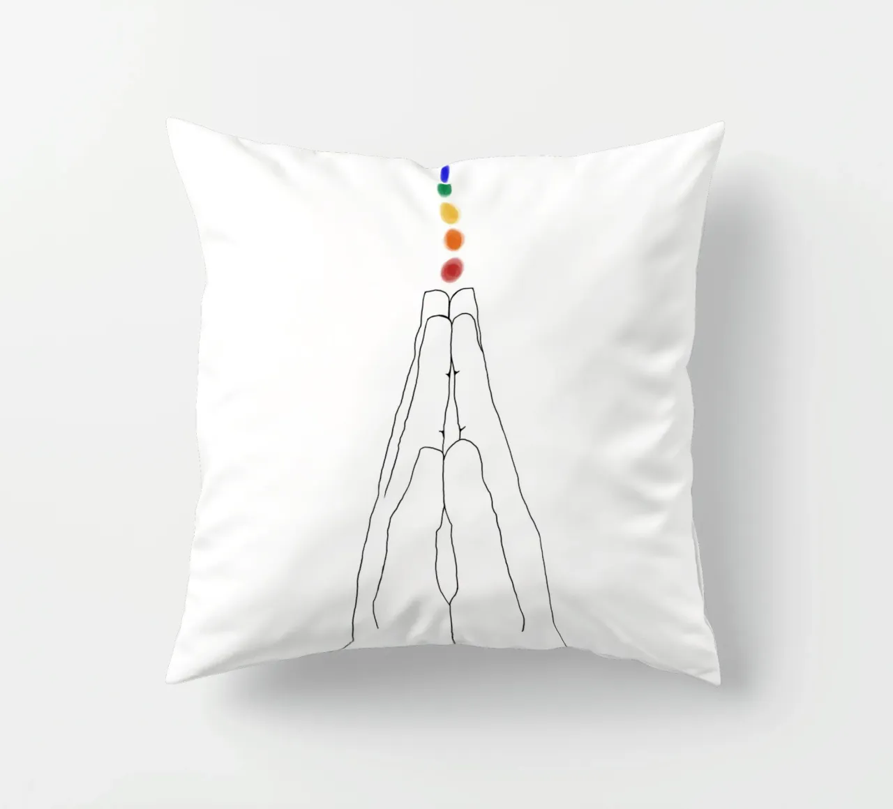 Mani di preghiera - I chakra cuscino da Studio B