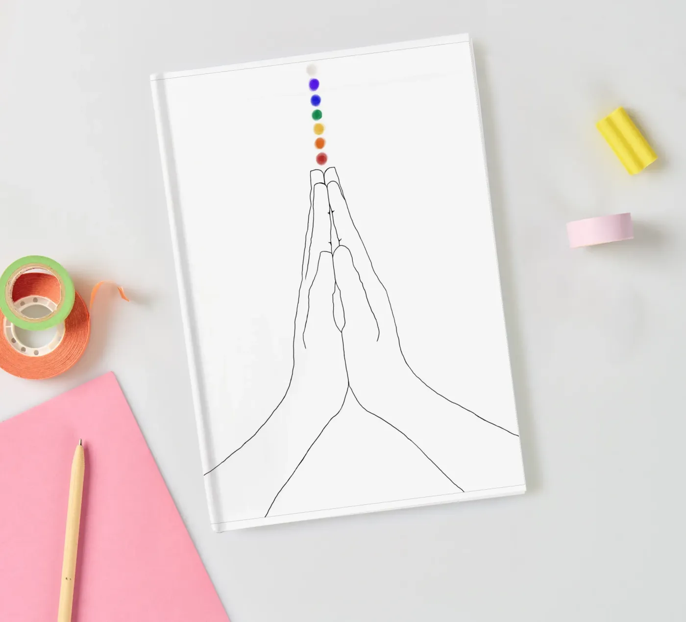 Prayer Hands - Chakra's notebook by Studio B