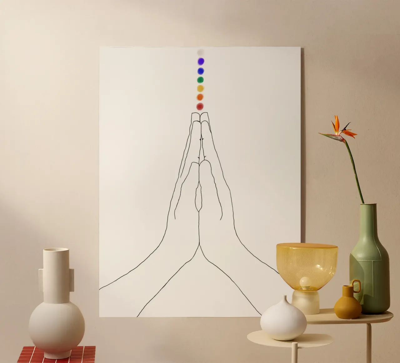 Mani di preghiera - I chakra plexiglass da Studio B