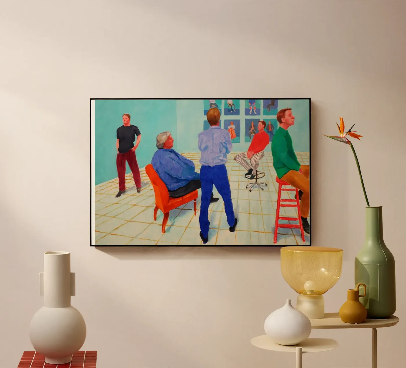 David Hockney plexiglass da Harmony Gallery