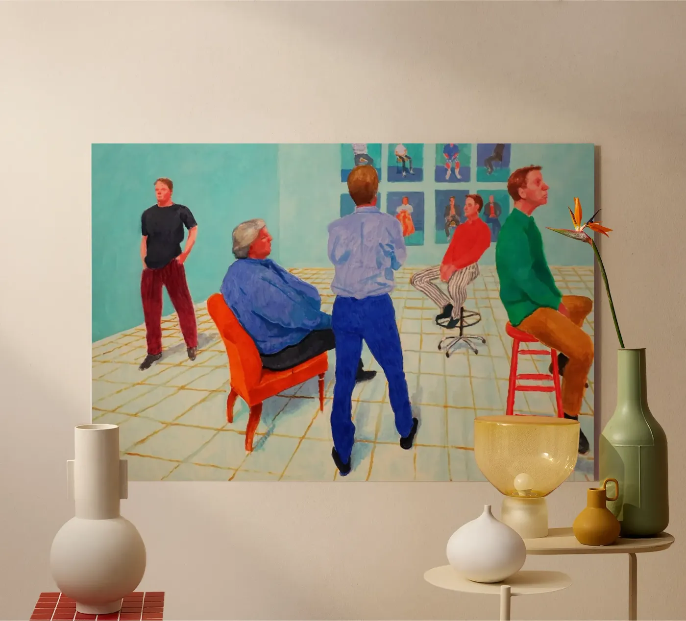 David Hockney plexiglass da Harmony Gallery
