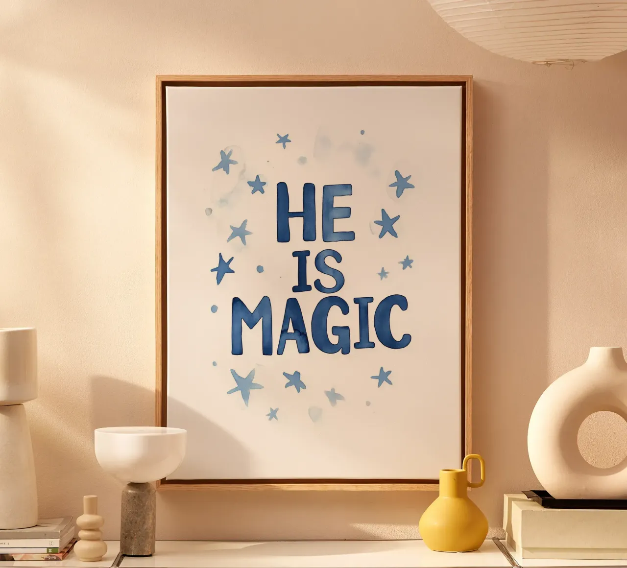 He Is Magic canvas with Floater frame by treechild