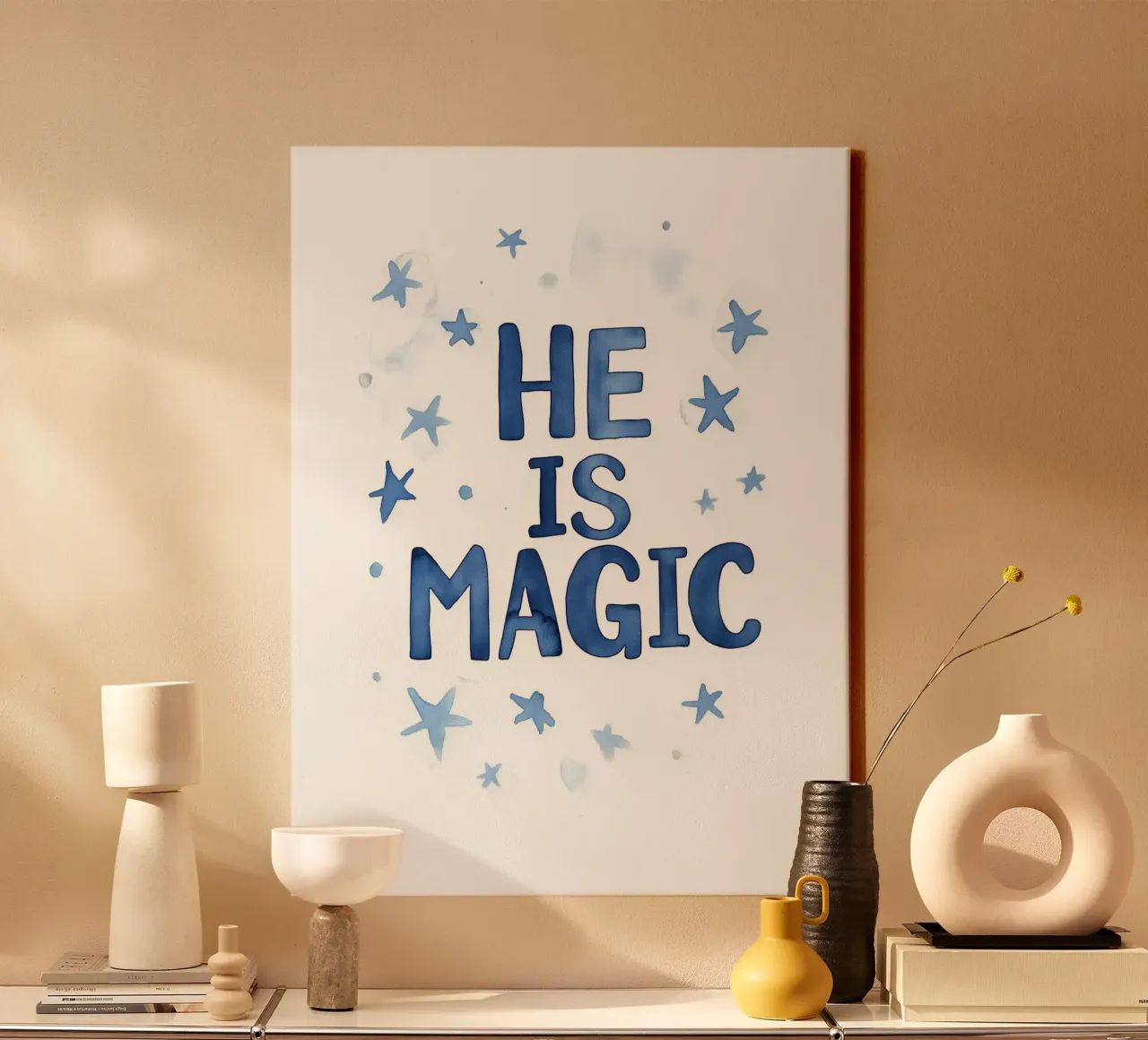 He Is Magic canvas with Floater frame by treechild