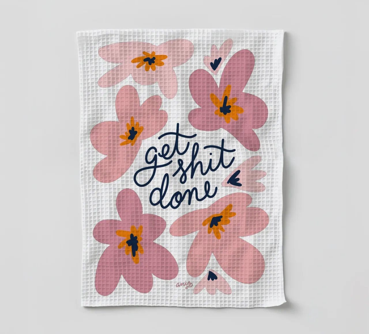 Get Shit Done canovaccio da cucina da anisillustration