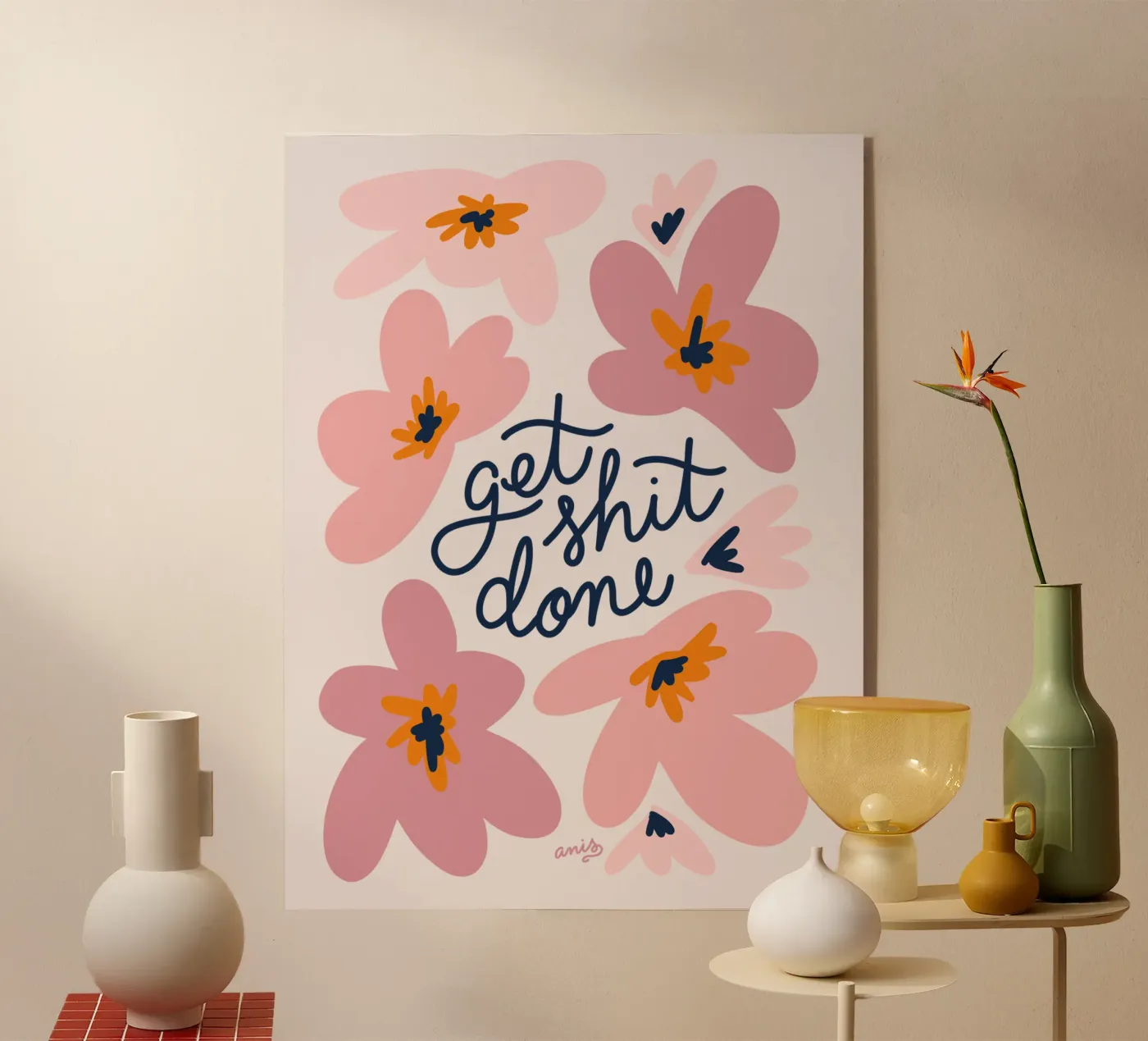 Get Shit Done plexiglass da anisillustration