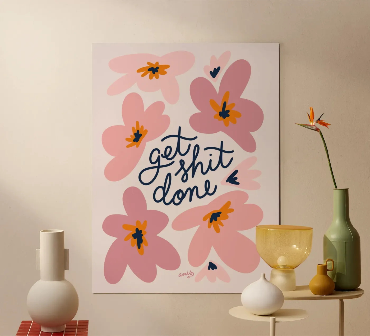 Get Shit Done poster da anisillustration