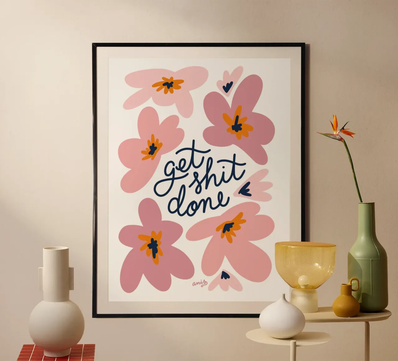 Get Shit Done carta hahnemühle da anisillustration