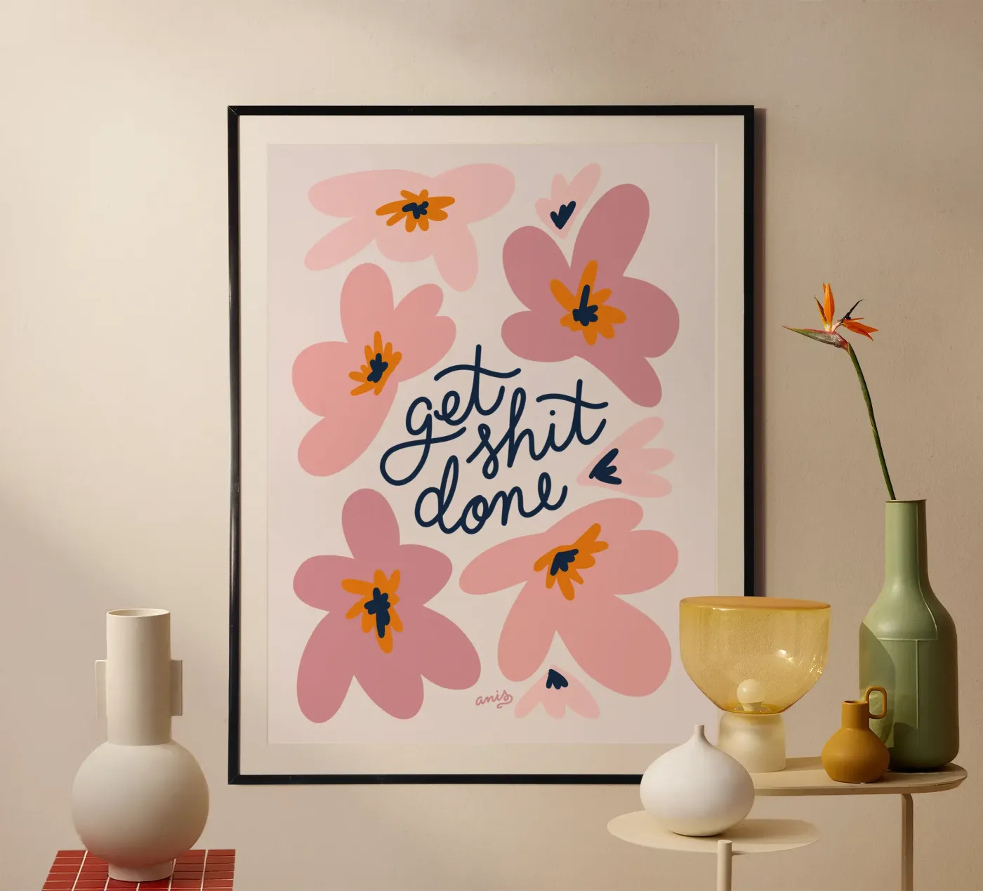 Get Shit Done poster da anisillustration