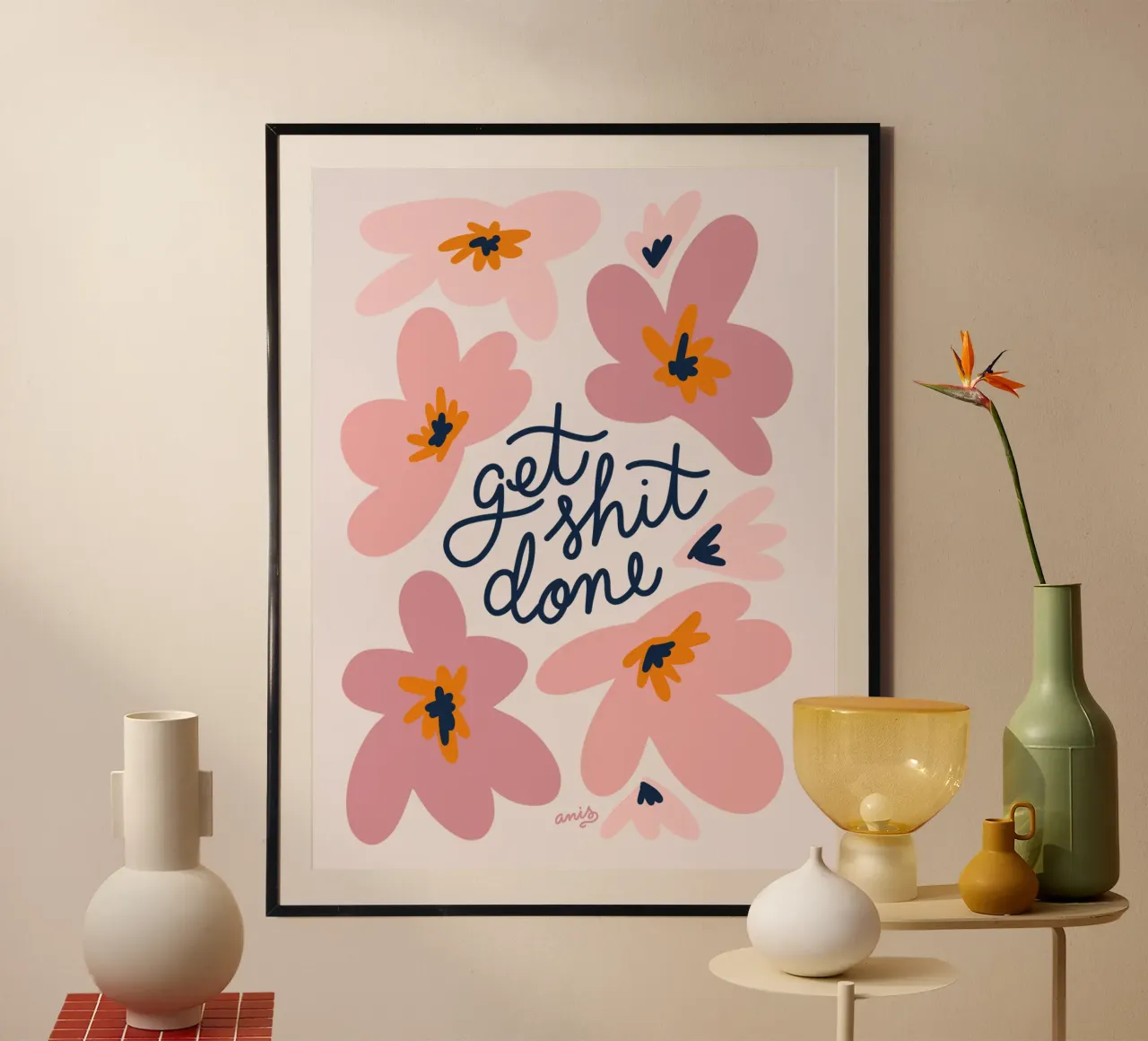 Get Shit Done poster da anisillustration