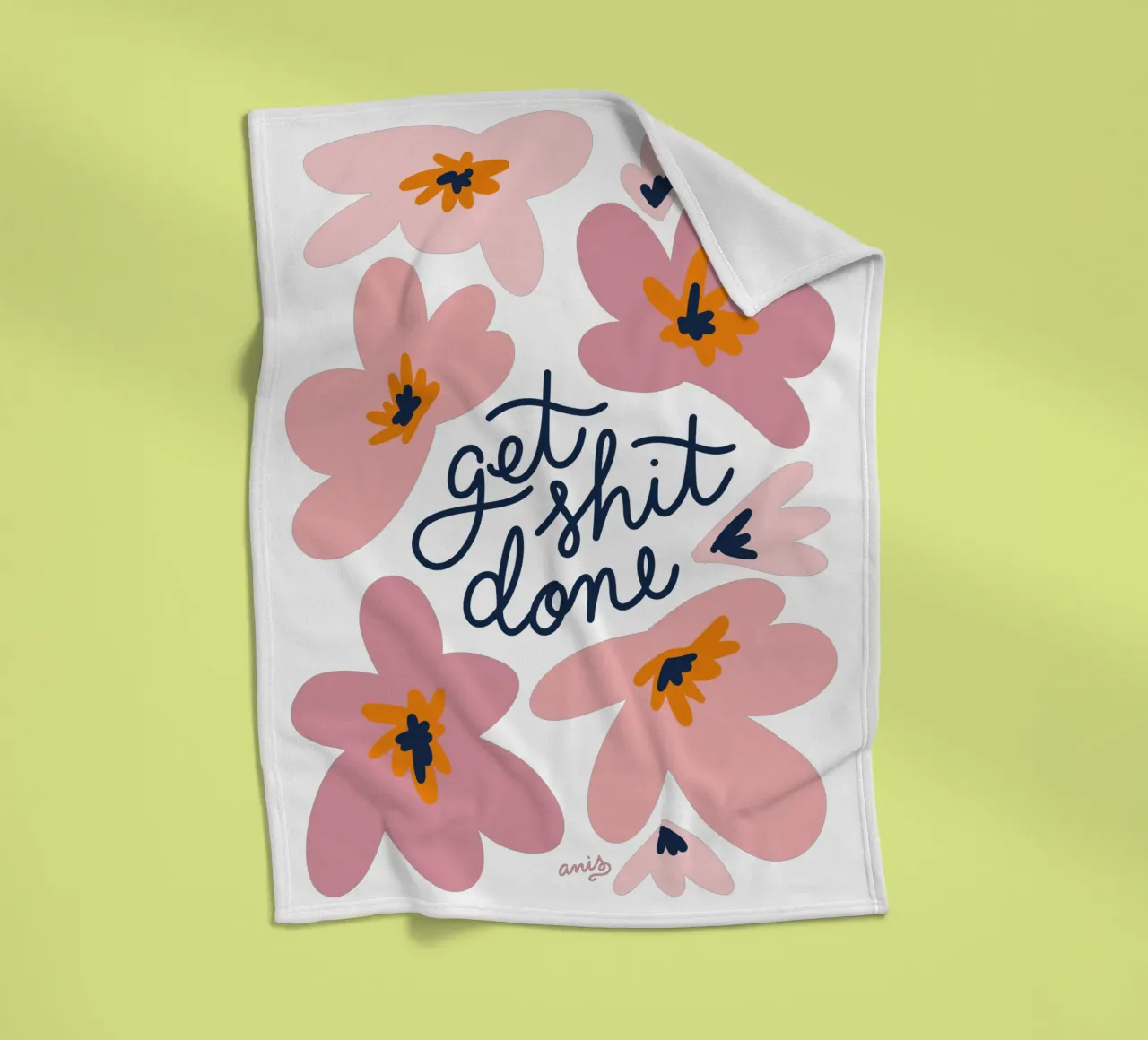 Get Shit Done coperta in pile da anisillustration