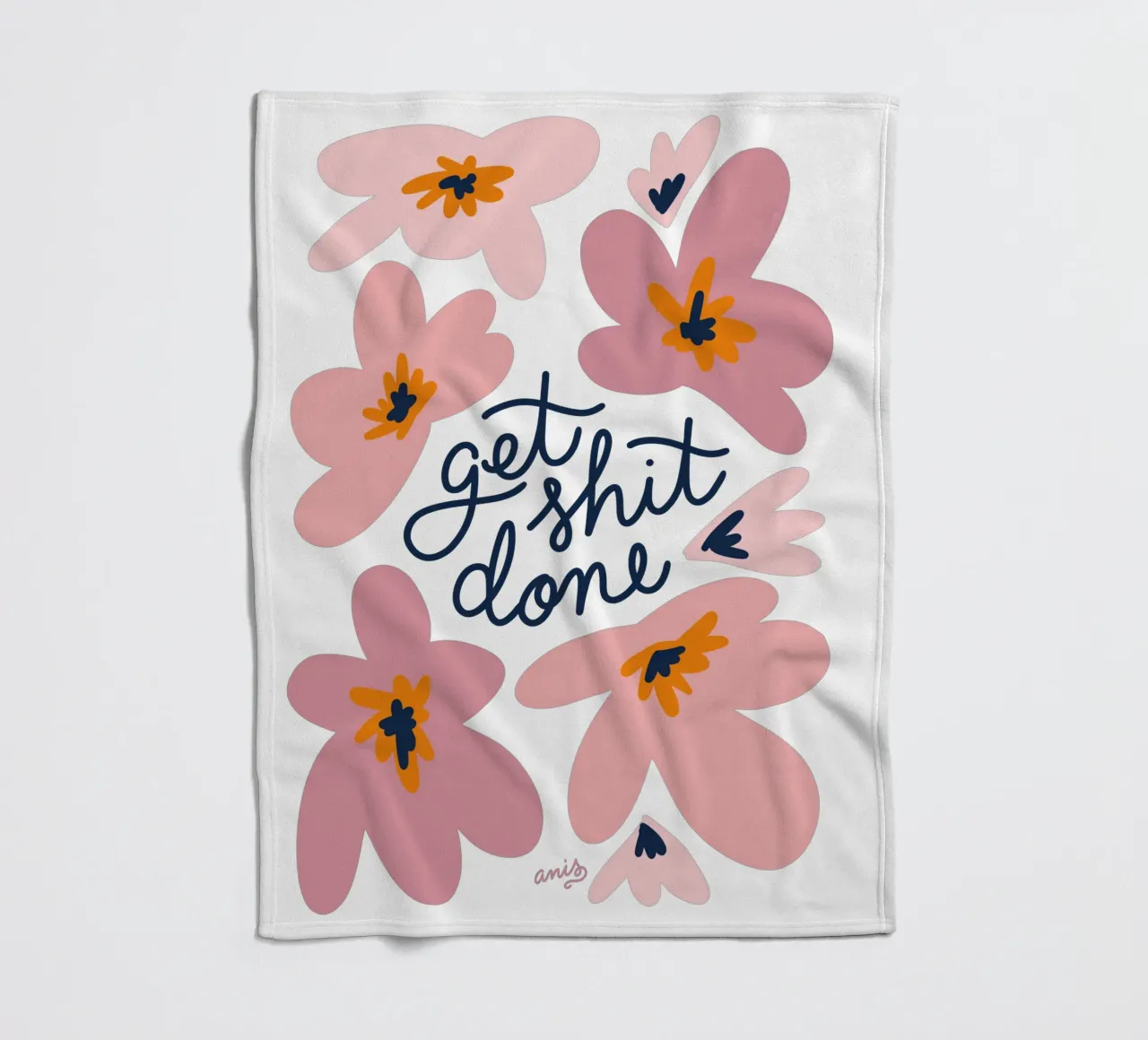 Get Shit Done coperta in pile da anisillustration