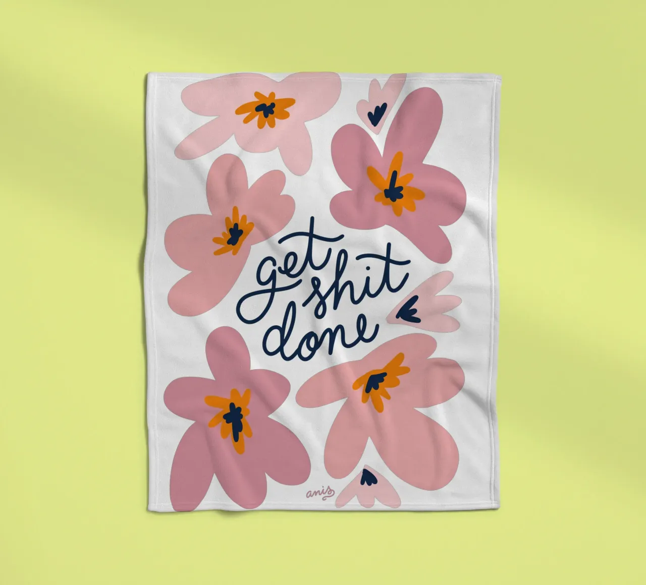Get Shit Done coperta in pile da anisillustration