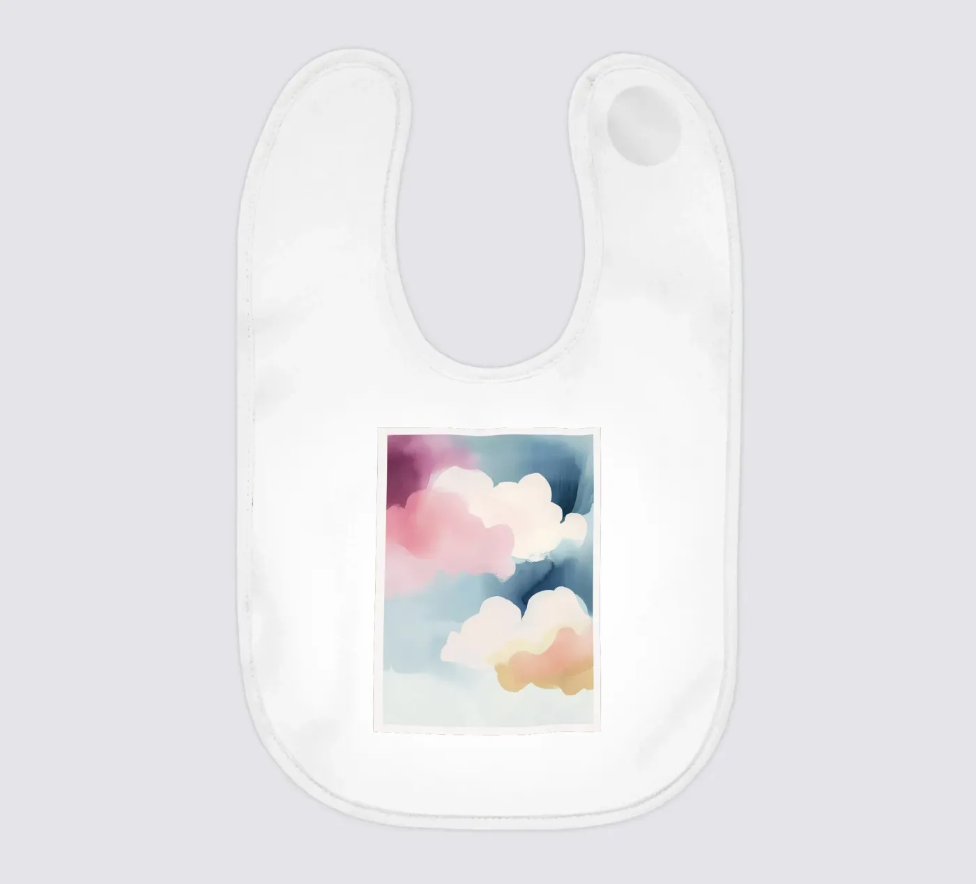 Pastel Abstract Clouds bavaglino da Hazia