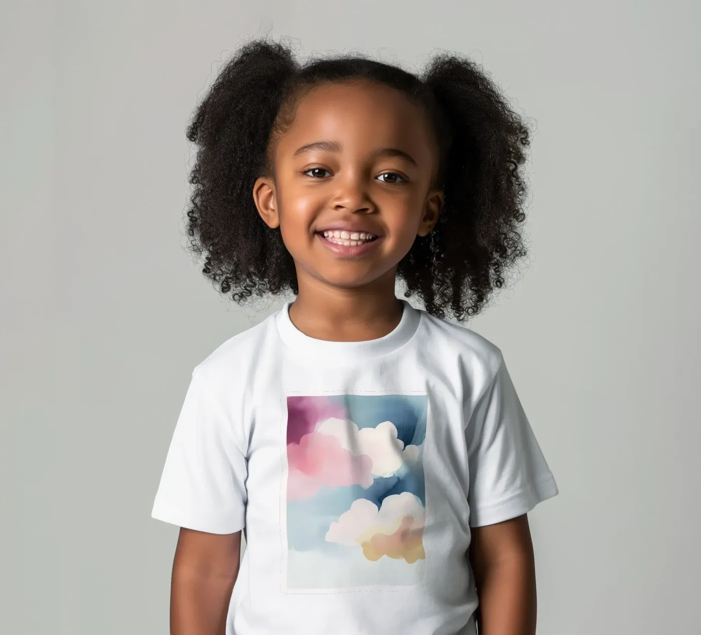 Pastel Abstract Clouds t-shirt bambini da Hazia