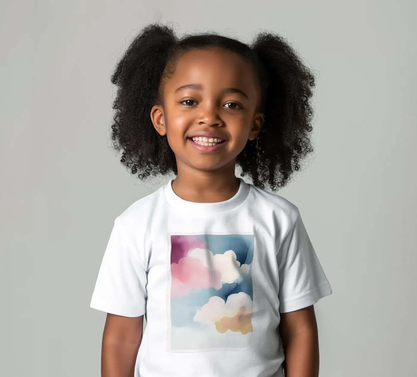 Pastel Abstract Clouds t-shirt bambini da Hazia