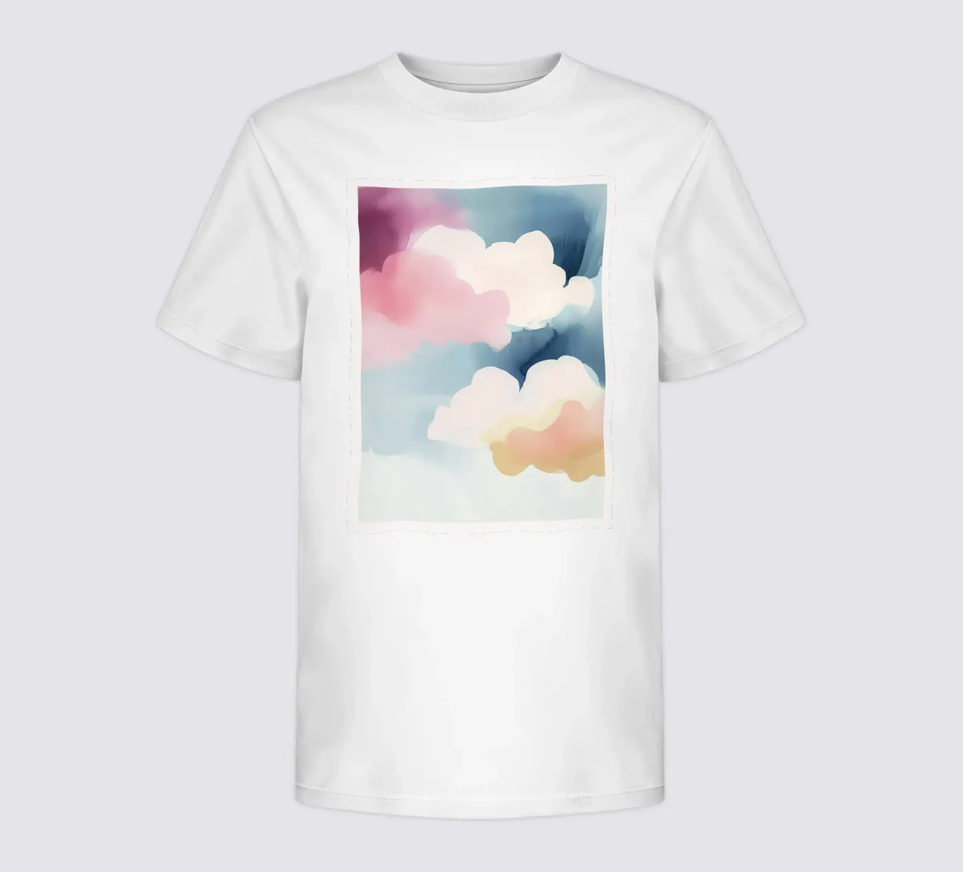 Pastel Abstract Clouds t-shirt bambini da Hazia