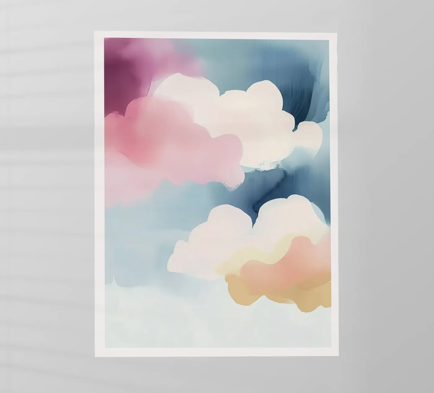 Pastel Abstract Clouds pellicola backlit da Hazia