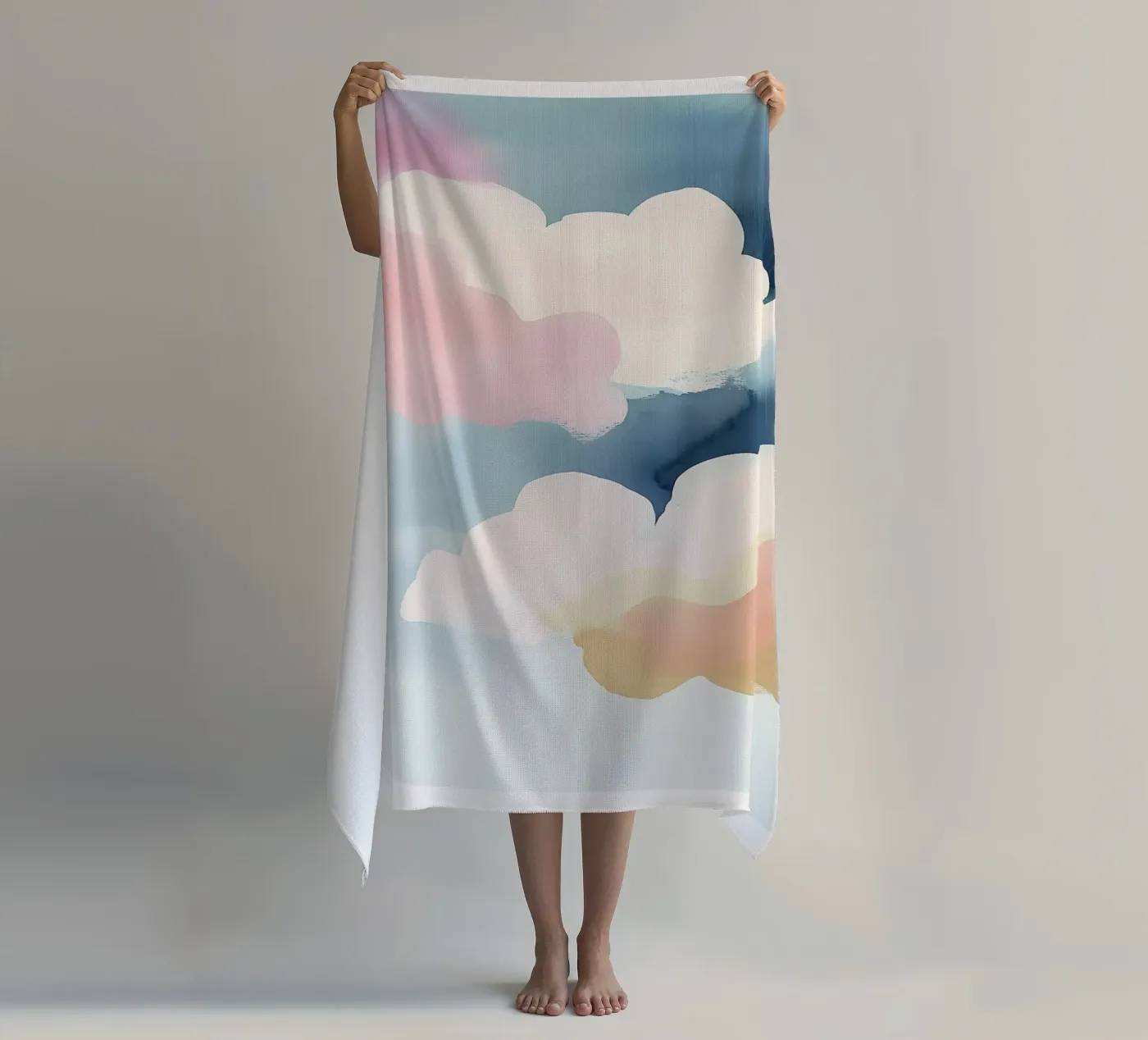 Pastel Abstract Clouds telo mare da Hazia