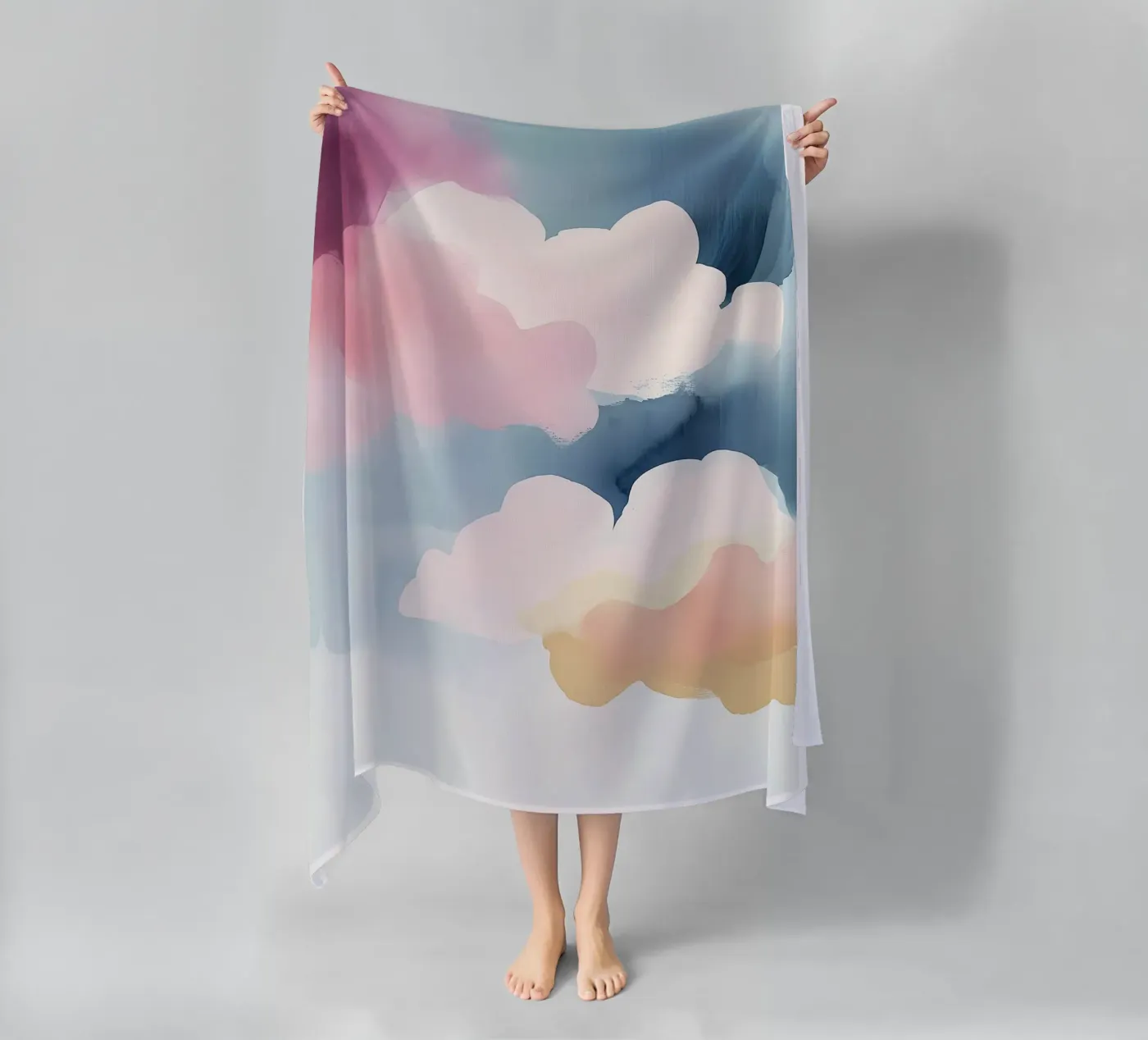 Pastel Abstract Clouds telo mare da Hazia