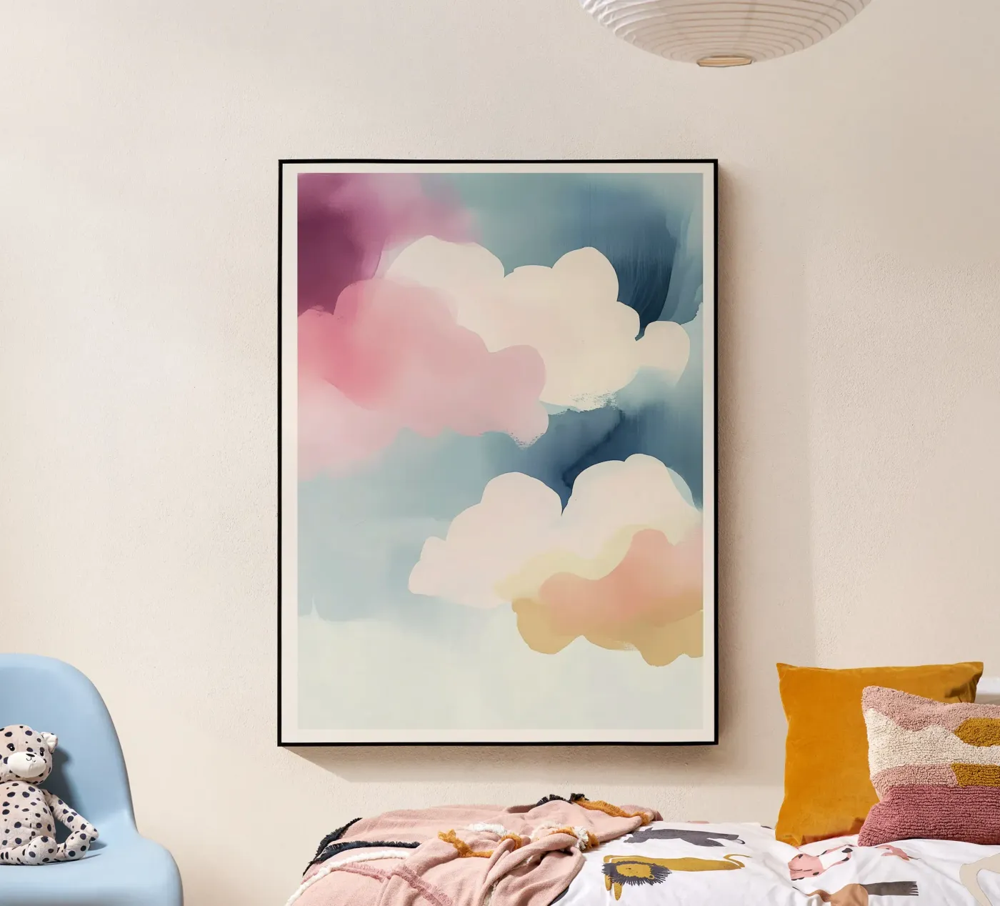 Pastel Abstract Clouds plexiglas de Hazia