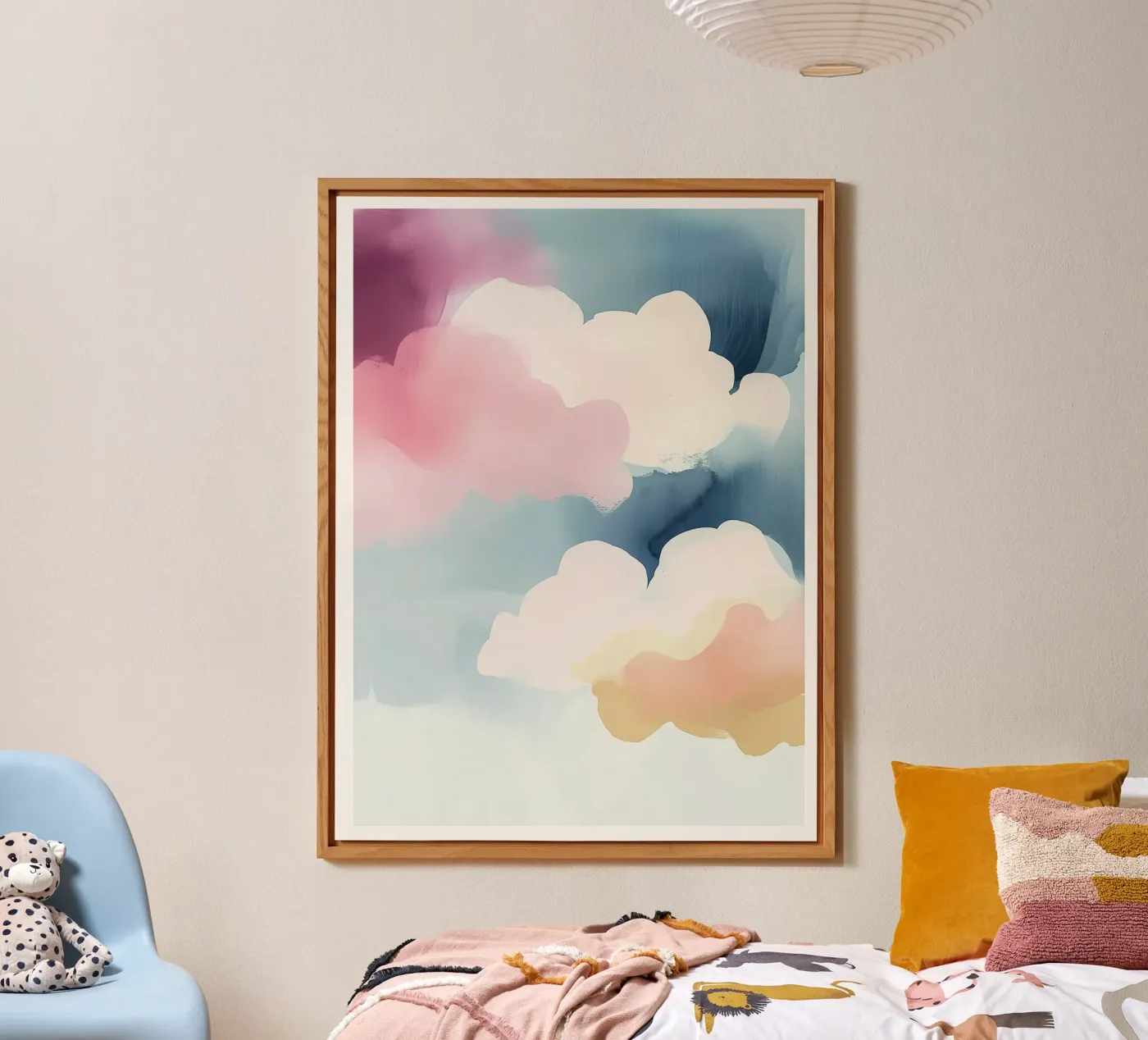 Pastel Abstract Clouds forex plate by Hazia