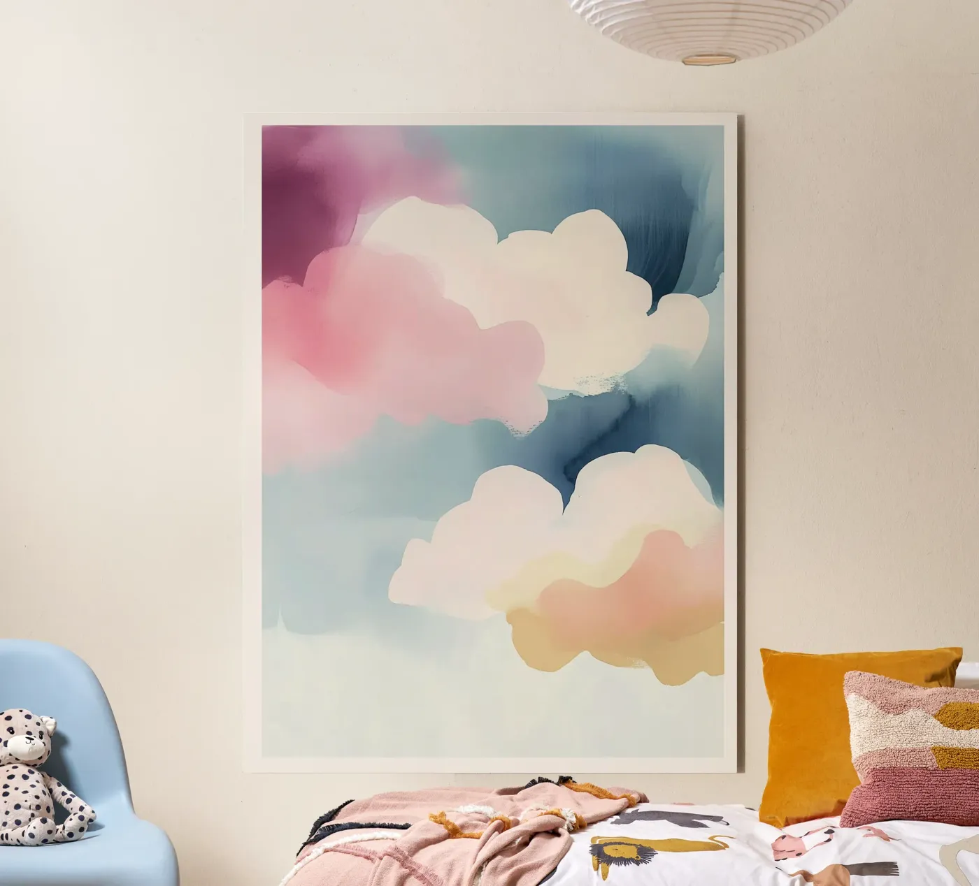 Pastel Abstract Clouds forex plate by Hazia