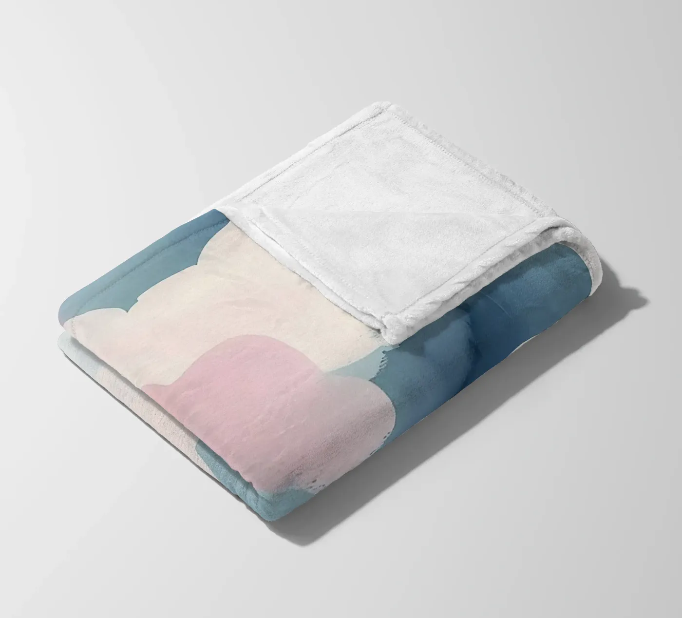 Pastel Abstract Clouds Fleecedecke von Hazia