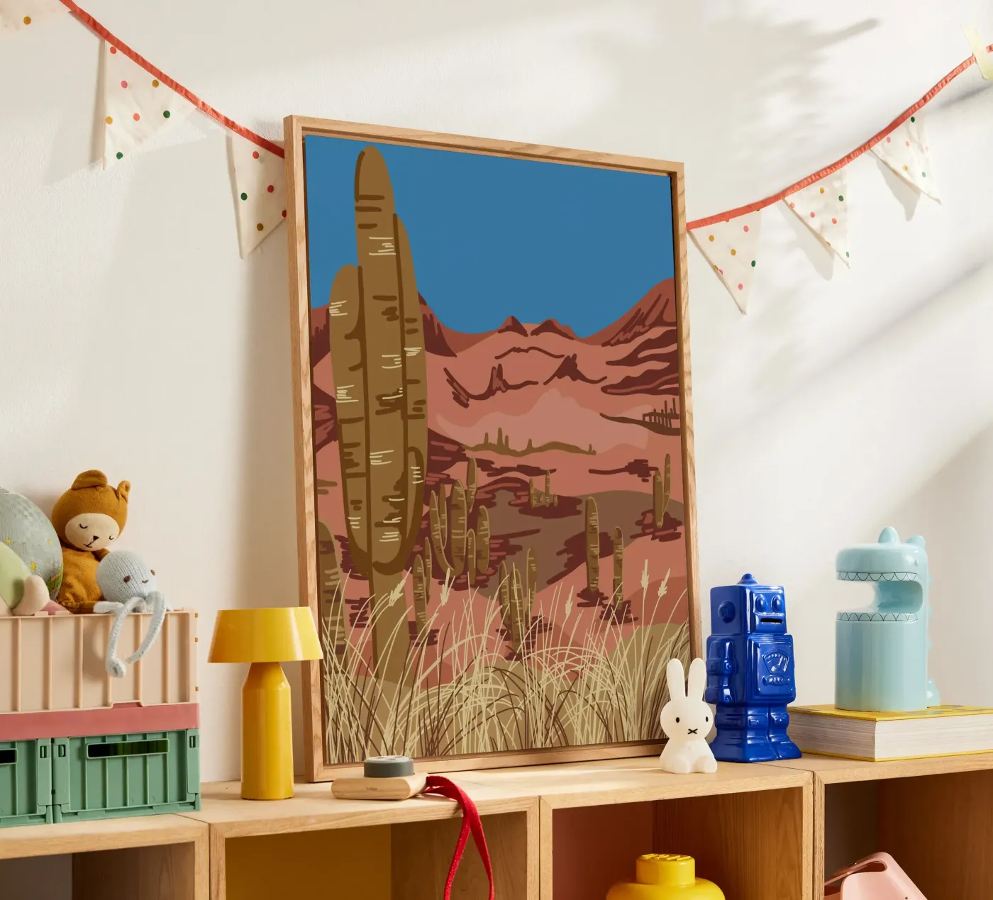 Desert Cactus Landscape plexiglass da anisillustration