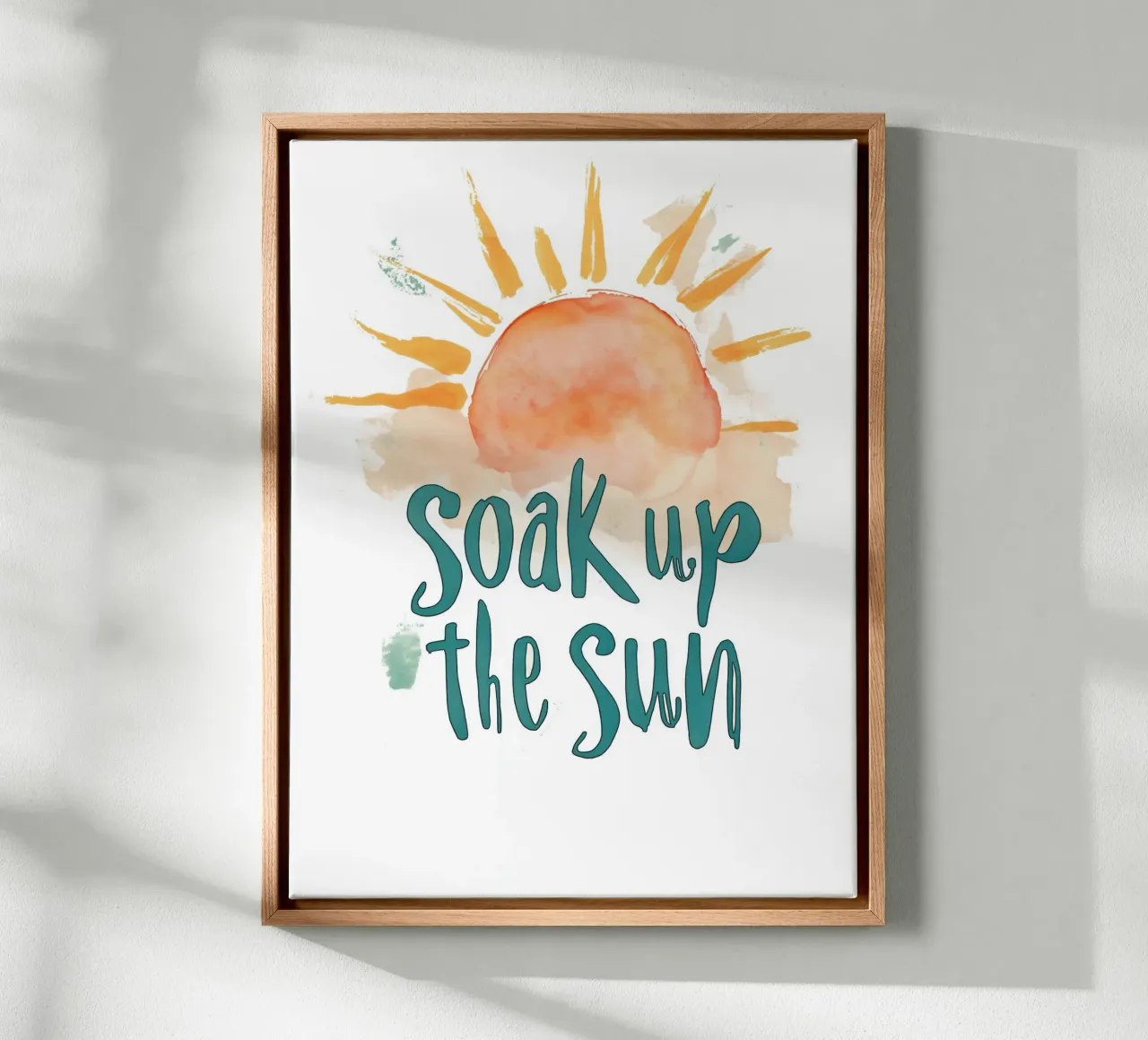 Soak Up The Sun tela con Cornice a cassetta da treechild