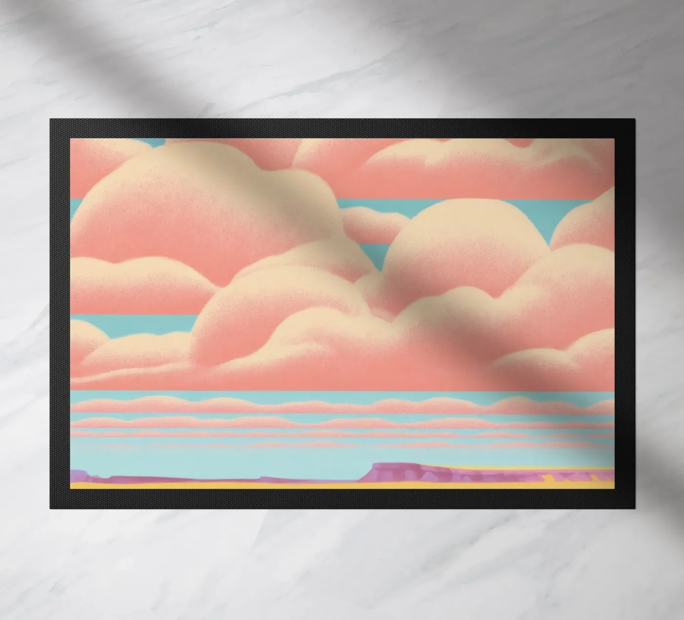Pink Clouds doormat by Gaite