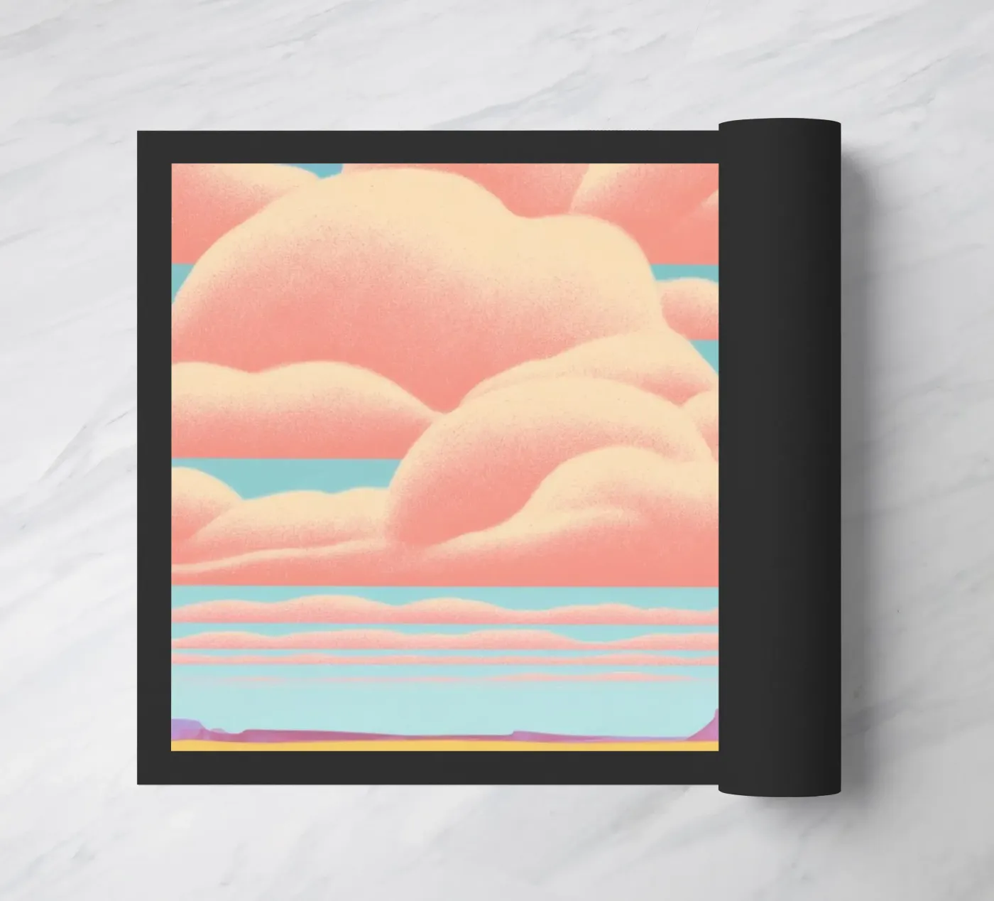 Pink Clouds doormat by Gaite