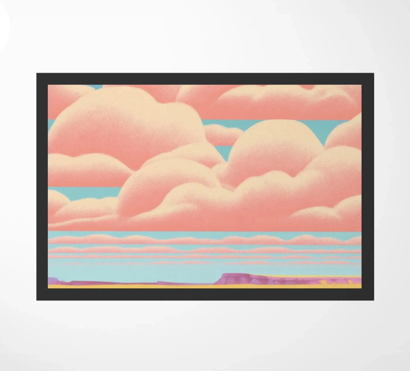 Pink Clouds doormat by Gaite