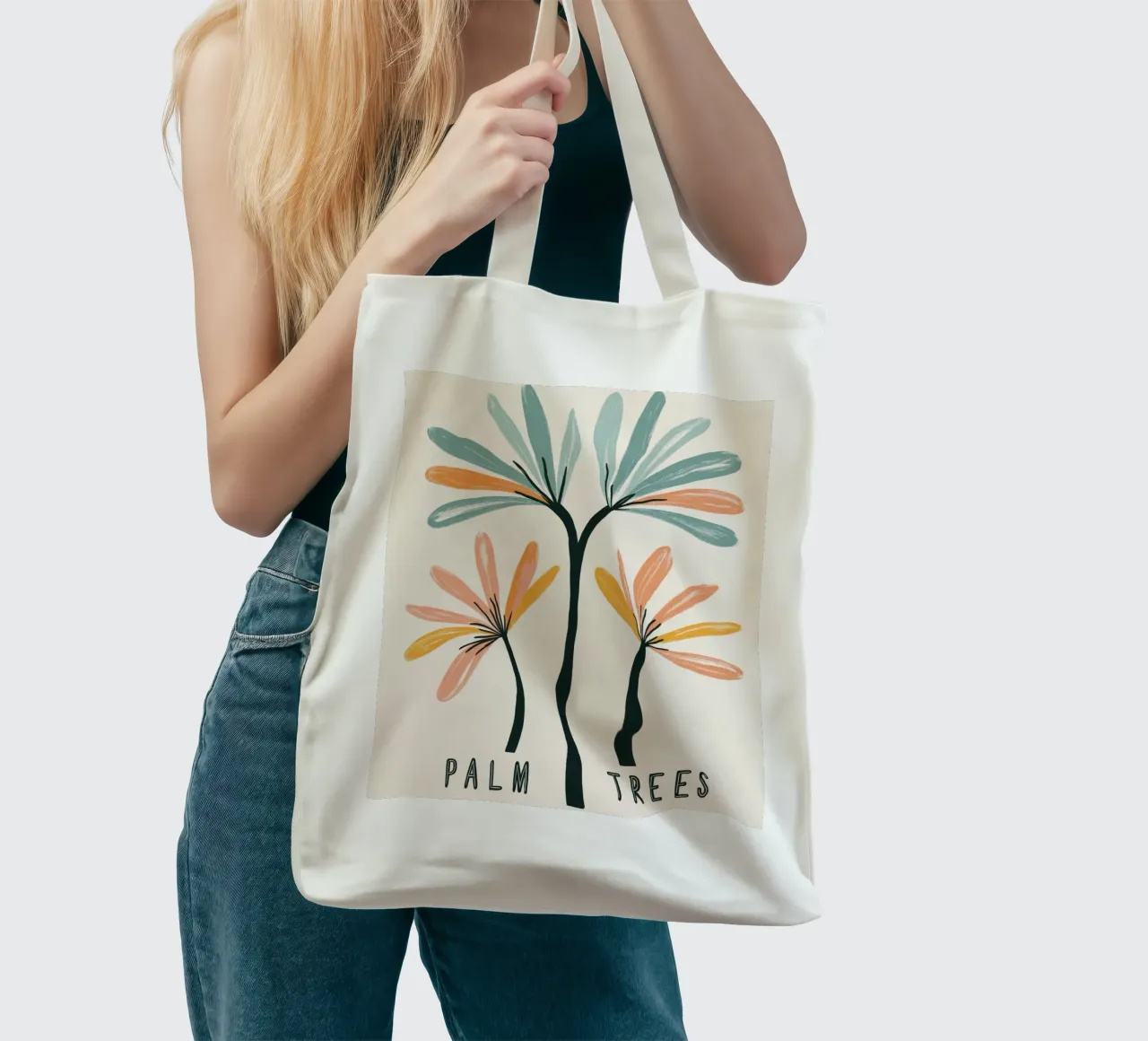 Palm Trees borsa in juta da treechild