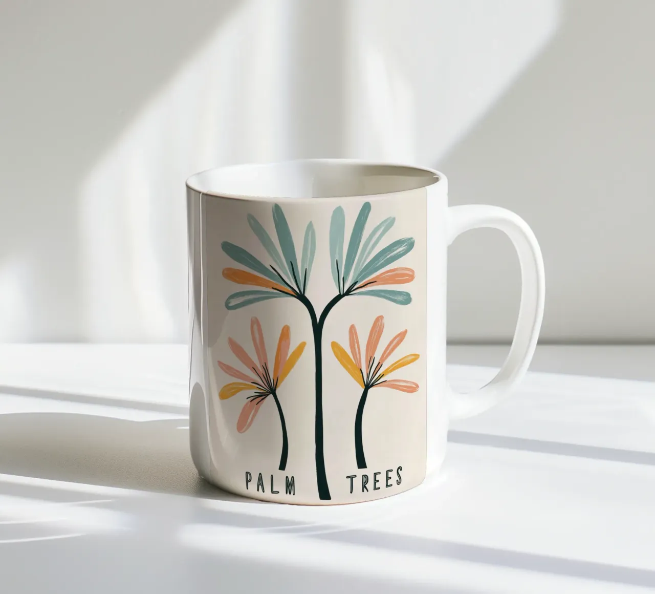 Palm Trees tazza in ceramica da treechild