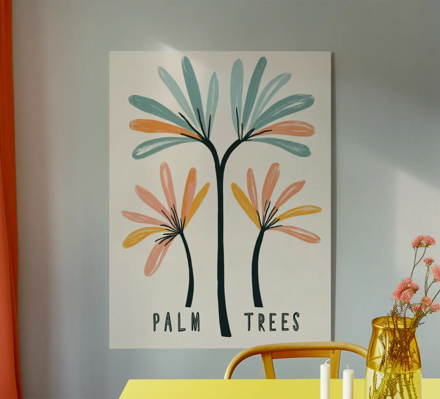 Palm Trees Acryl-Glas von treechild