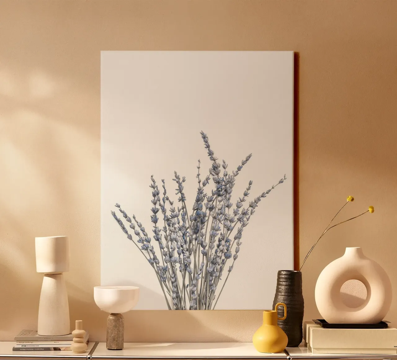 Bouquet di lavanda - Eleganza botanica tela con Cornice a cassetta da Whole©