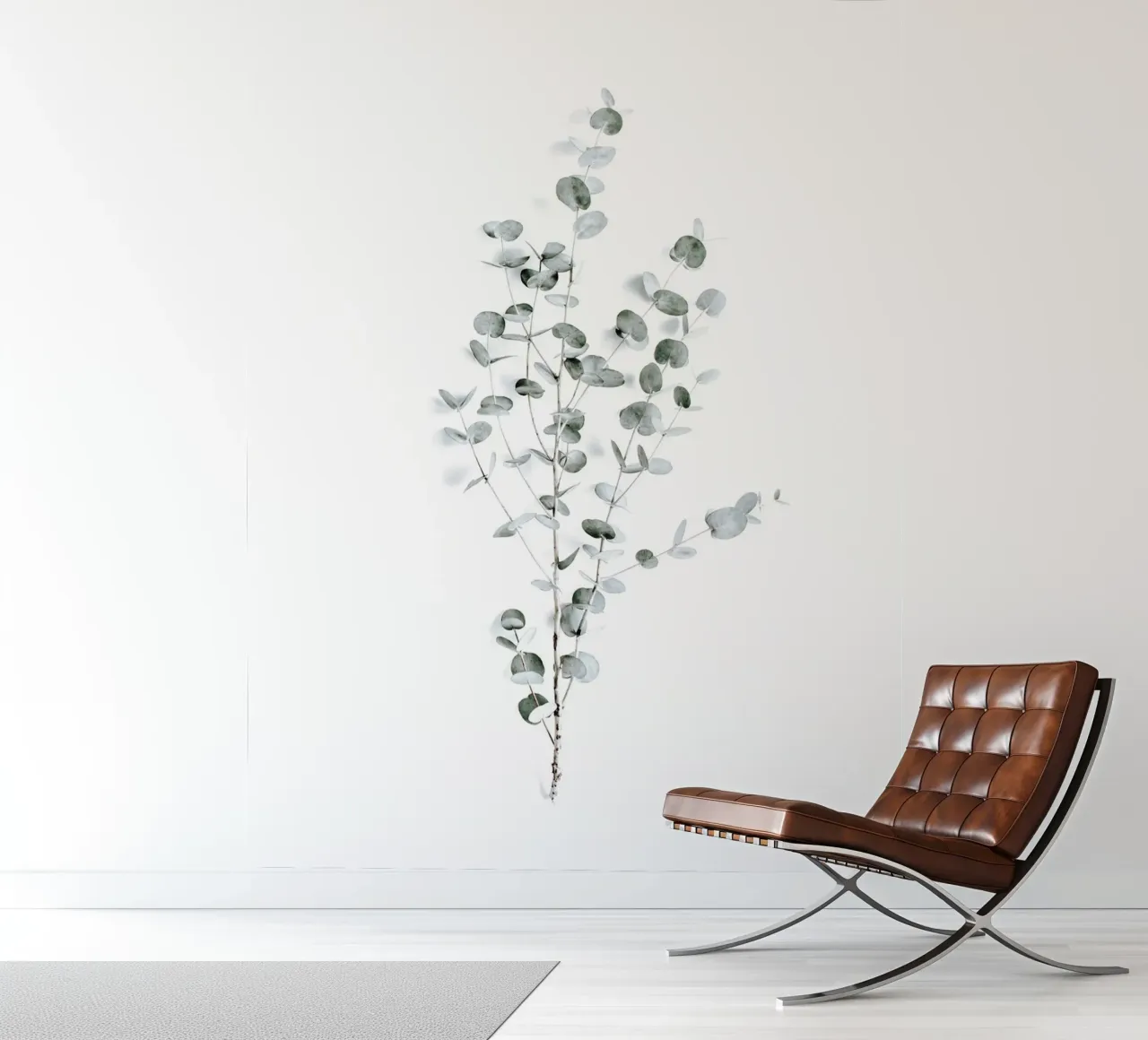 Eucalyptusbladeren - modern en licht fotobehang van Whole©